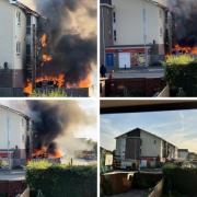 A fire ripped through a block of flats in Amesbury on Firday, June 9, destroying multiple units.