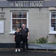 Steph and Pete Kershaw manage the White Horse in Quidhampton.