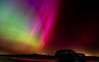 Northern Lights in Salisbury, photo: Claire Sheppard