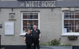 Steph and Pete Kershaw manage the White Horse in Quidhampton.