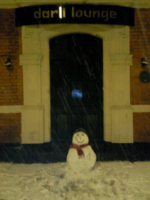Invite only: Snowman turns doorman