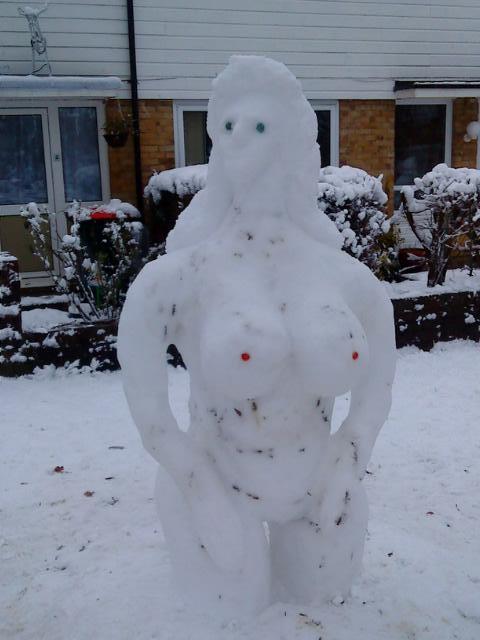 Ice queen: this south London lady looks a bit cold