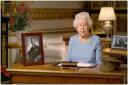 The Queen giving her VE Day speech