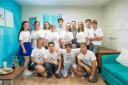 DEDICATED: The National Citizenship Service (NCS) team helped to transform a waiting room at Dorchester’s Children Centre Photo: Justin Glynn