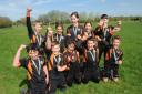 Winners Broad Chalke..Schools mini rugby festival at the Bishop Wordsworth School field. DC8099P38..Picture by Tom Gregory.