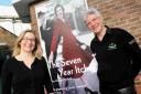 Salisbury Playhouse development director Kirstie Mathieson with Chris Stanbury of Cravenplan, who won sponsorship of the Playhouse production of The Seven Year Itch. DC0844P2