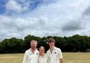 Brian Kimberley played with son, Marcus and daughter Serena in Redlynch & Hale's second team