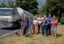 Villagers believe action is needed on the A303 to stop HGVs speeding through Chicklade. Photo: Adrian Wroth.