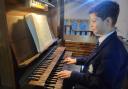 Salisbury Cathedral School Maksym Yeremenko has become the first pupil to receive the school's new scholarship for organ training.