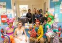 Cast members from Salisbury Playhouse's pantomime Dick Whittington visited Salisbury District Hospital on Thursday, December 7.