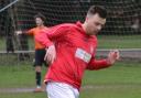 Ollie Hill scored two for D.I. UTD against Amesbury Kings Arms (56233671)