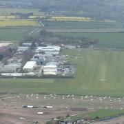 Vanguard Helicopters, Old Sarum Airfield..Old Sarum Airfield....Picture by Tom Gregory..21/04/2012..DC1387P42.