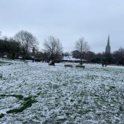 Light snowfall in Salisbury in 2021