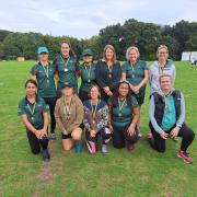 Redlynch & Hale's women's side with their runners-up medals