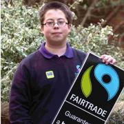 Joe Booth, Sarum Academy's pupil representative on the school's Fairtrade committee. DB9046P3