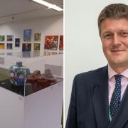Left: The Young Gallery's Members' Exhibition. Right: Richard Clewer