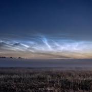 Jo Bourne took this incredible photo of a Noctilucent Cloud