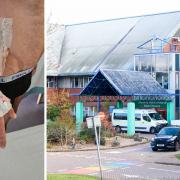 Stephen Dugdale stayed in Salisbury District Hospital after having an operation.