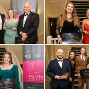 Some of the winners from the 2022 Business Excellence Awards held at Salisbury Racecourse.
