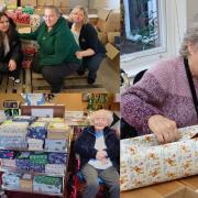 Milford House Care Home staff and residents organised 30 Christmas boxes to send to the less fortunate overseas.