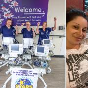 Midwives with the CTG machines funded by the Stars Appeal