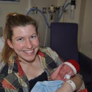 Meet the first baby born on Christmas Day at Salisbury District Hospital
