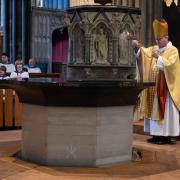 The Bishop of Salisbury, the Right Revd Stephen Lake, consecrated the new altars during the 10.30am Eucharist on Sunday, January 14.