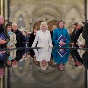 Queen Camilla at Salisbury Cathedral for special musical concert