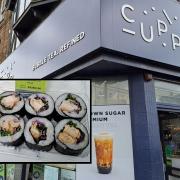 Sushi is now served at CUPP Bubble Tea.