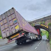 LIVE: Main road closed as lorry becomes stuck under railway bridge