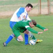 Alderbury FC vs South Newton FC at the Alderbury ground....Picture by Tom Gregory..10/01/2015..DC6147P3.