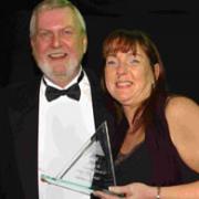 Tourism and Hospitality award winners Bob Fanton and Amanda Guest, of Milford Hall Hotel. DB3610P01
