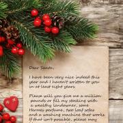 Bate's letter to Santa - forever hopeful