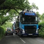 HGV on a country road