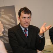 MP John Glen on a visit to Salisbury Museum