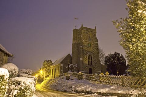 An early morning shot of Durrington All Saints Church, taken by Paul Hope.