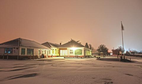 High Post Golf Club in the snow. Taken by Paul Hope.