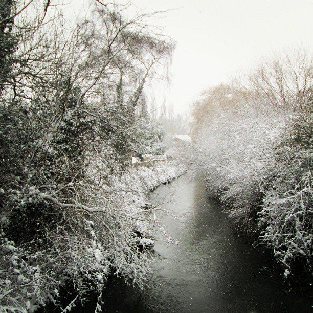 A wintry river, taken by Kelly Adlam.