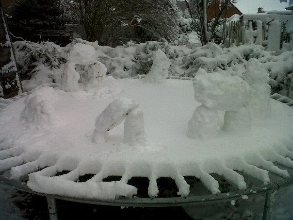 Abby Twinn sent us this fantastic photo of her family's Snowhenge.