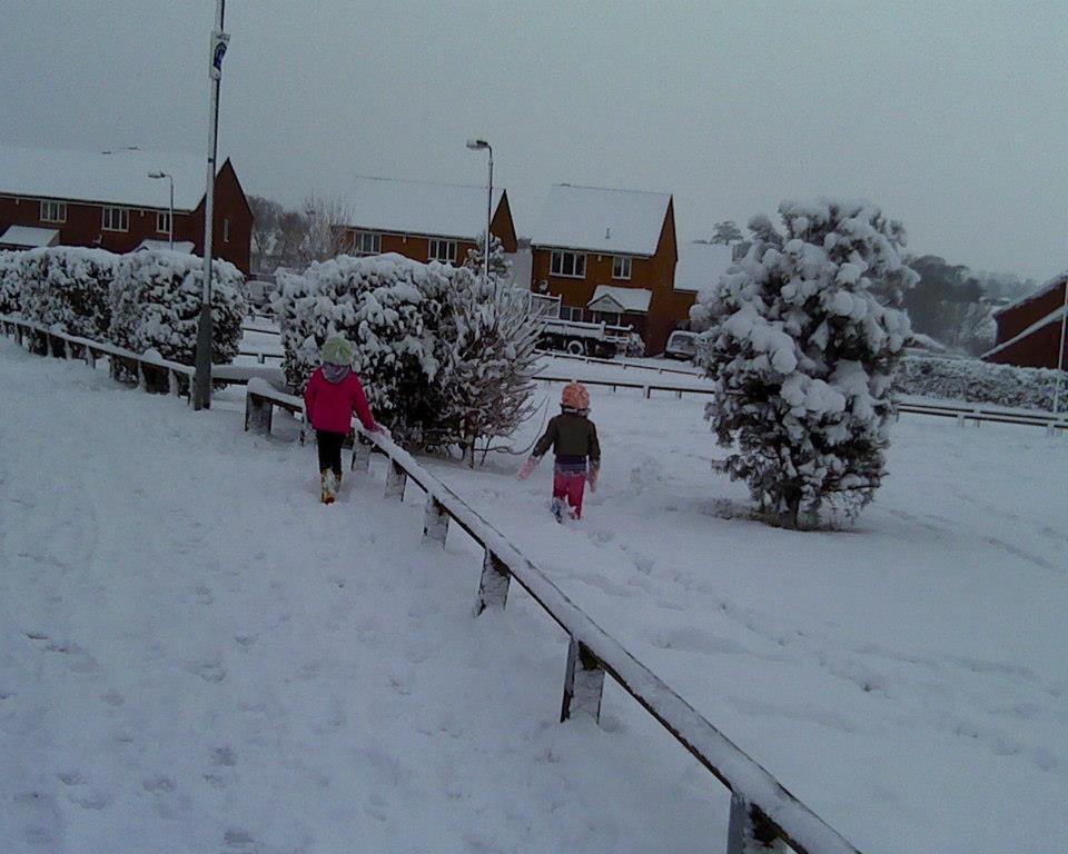 Jodie Anne Wellstead sent in this snowy scene.