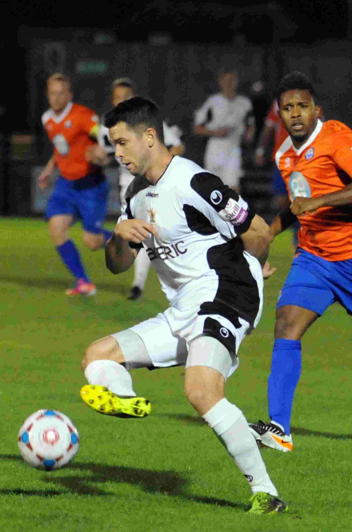 Action from Salisbury City versus Braintree Town at the Ray Mac 