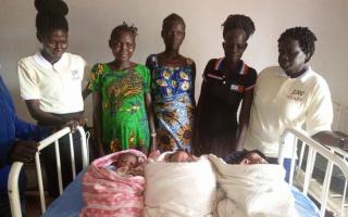The maternity ward at the CRESS clinic in South Sudan, which SCORE supported with a grant in 2023.