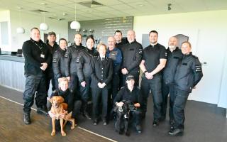 The hard work of Wiltshire Police's Dog Section has been highlighted.