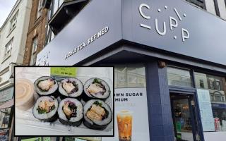 Sushi is now served at CUPP Bubble Tea.