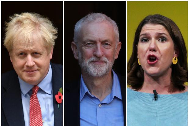 Salisbury Journal: Boris Johnson, Jeremy Corbyn and Jo Swinson