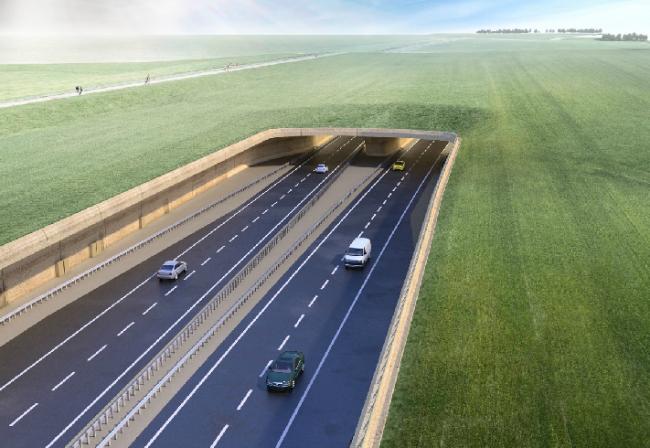 One of the design drawings for the A303 tunnel