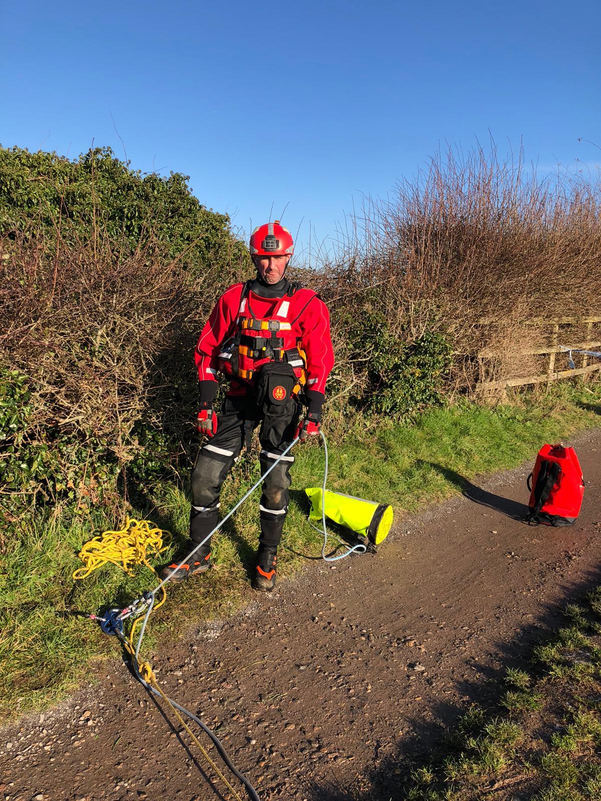 Damon Saddler who is a volunteer with Wiltshire Search and Rescue