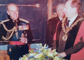 Left to right: Prince Philip, Robert Key, and Jeremy Nettle, October 2004