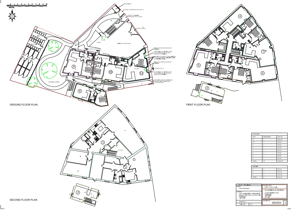 Proposed floor plans