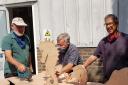 Men's Shed volunteers make animals for the ark